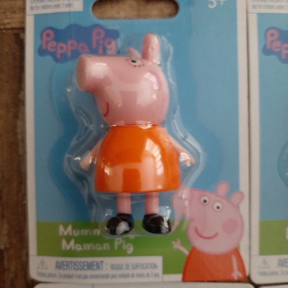 Peppa Pig Miniature Figures New Peppa Pig George Pig Mommy Pig Daddy Pig New - Picture 3 of 5